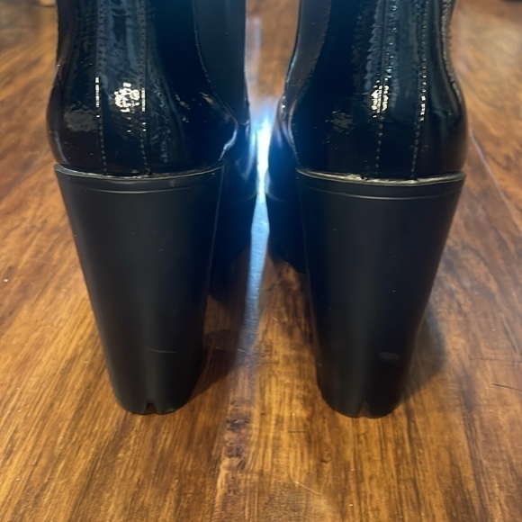 Seychelles Gracie Patent Leather Platform chunky ankle goth Boot 10 - Picture 13 of 16